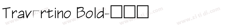 Travertino Bold字体转换